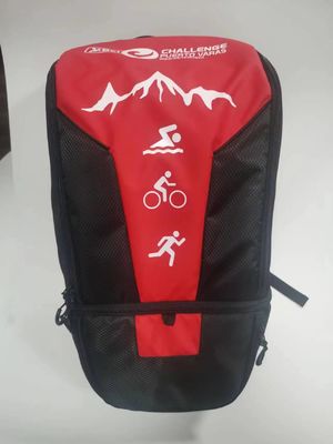 quality Rouge détachable de sac à dos de casque de vélo avec la séparation sèche/humide factory